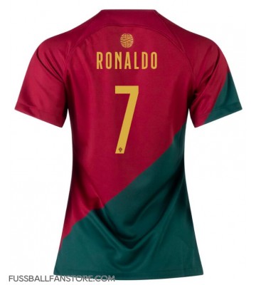 Portugal Cristiano Ronaldo #7 Replik Heimtrikot Damen WM 2022 Kurzarm